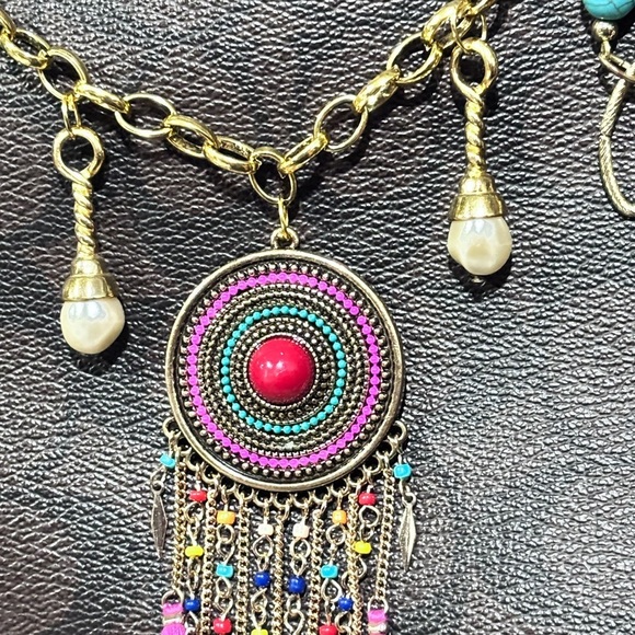 Gold Filled Purse Chain with Multi Charms colorful Women Handbag Charms - Picture 2 of 11